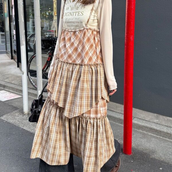 CIAOPANIC 玩味拼布格紋2WAY連身裙
