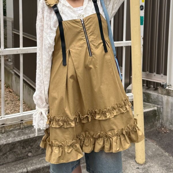 CIAOPANIC 拉鍊荷葉邊背心裙