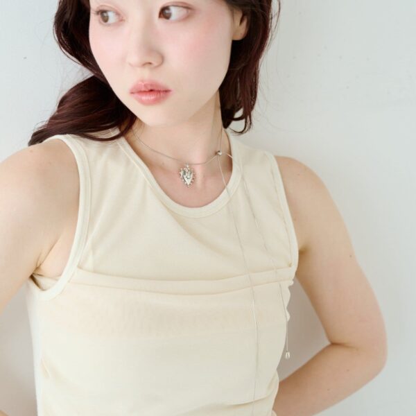 Kastane 【fiw./web first】蛇形排列心形項鍊