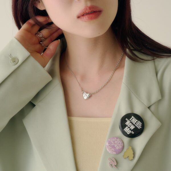 Kastane【fiw./web first】心形絲帶項鍊