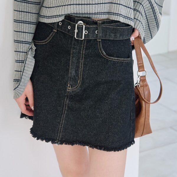 Kastane 綁帶牛仔迷你裙