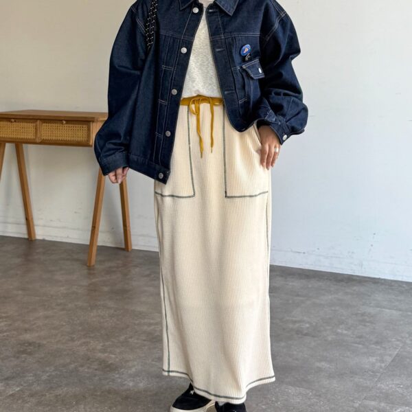 CPCM 車線裝飾直筒窄長裙