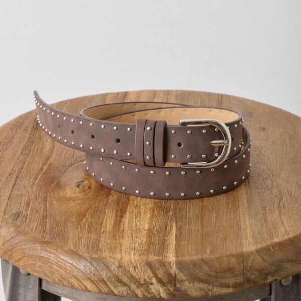 -goocy- 麂皮式鉚釘腰帶