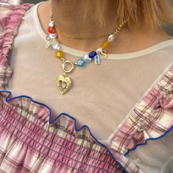 CIAOPANIC TYPY 字母吊飾花珠項鍊