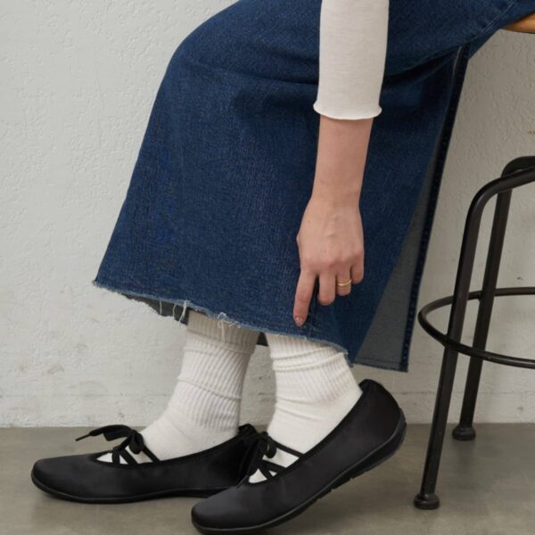 CIAOPANIC TYPY 緞面交叉帶芭蕾風平底鞋