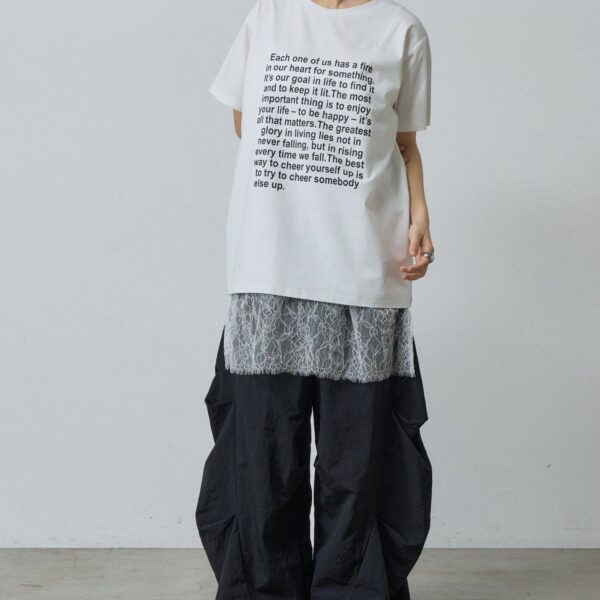 -goocy- 【接觸冷感】文字印花T-shirt