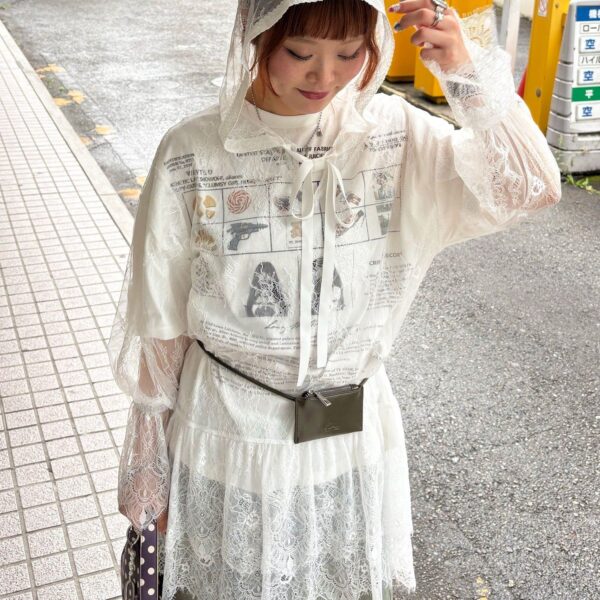 CIAOPANIC 蕾絲罩衫連帽上衣