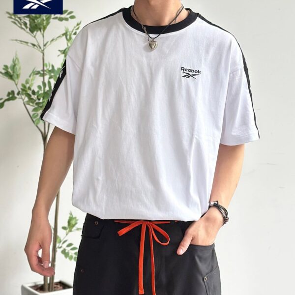 CPCM 【Reebok】滾邊刺繡標誌寬鬆T-shirt