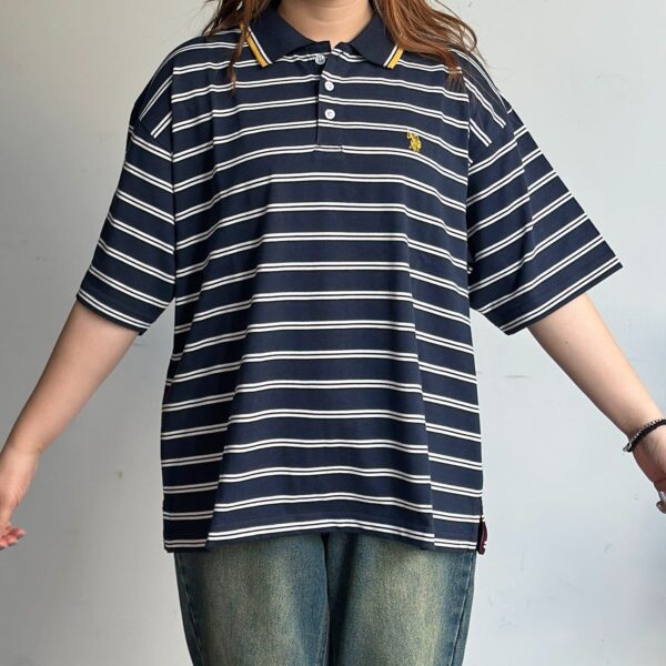 CPCM 【U.S. POLO】復古撞色橫紋POLO衫